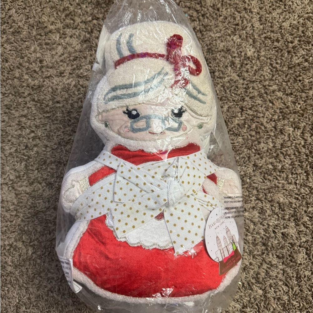 Red and White Plush